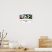 3枚フォトフィルムストリップの写真パーソナライズされた ポスター (キッチン)