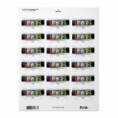 3枚フォトフィルムストリップの写真パーソナライズされた ラベル (フルシート)