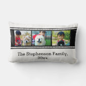 3枚フォトフィルムストリップの写真パーソナライズされた ランバークッション (裏面)