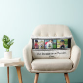 3枚フォトフィルムストリップの写真パーソナライズされた ランバークッション (椅子)