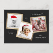 3枚フォトフレームファミリーホリディポストカード シーズンポストカード (正面)