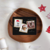 3枚フォトフレームファミリーホリディポストカード シーズンポストカード