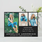 3枚フォトモデルCompカードブロック 招待状 (スタンド正面)