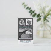 3枚モダンのサンプル写真を持つ写真家 名刺 (スタンド正面)