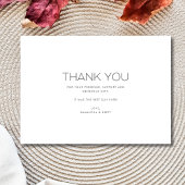 3枚モダンの写真が結婚ありがとう サンキューカード