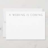 3枚モダンの写真で日付を保存 招待状 (裏面)