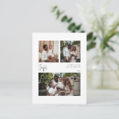 3枚モダンの写真を中心に楽しい脚本 シーズンポストカード (スタンド正面)