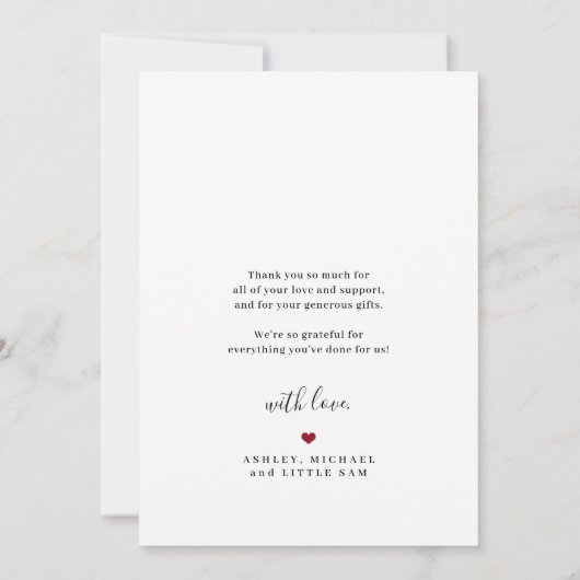 3枚モダンの写真コラージュベビー誕生 案内状