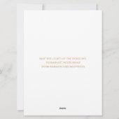 3枚モダンの写真ファミリ シーズンカード (裏面)