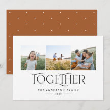 3枚モダンの写真錆アーチタイポグラフィ