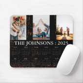3枚モダンの写真2025カレンダーカスタム12か月 マウスパッド (マウス)