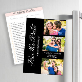 3枚モダンの写結婚真の黒