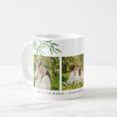 3枚モダンの緑 コーヒーマグカップ (正面左)