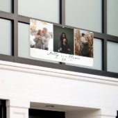 3枚モダン写真シャンパンきらめく結婚ズ 横断幕 (ビルの外側)