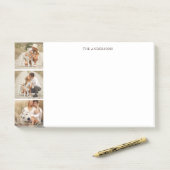 3枚写真のギャラリーパーソナライズされた ポストイット (デスク)