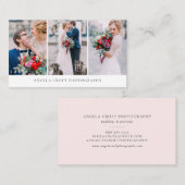 3枚写真のコラージュ 写真家名刺 名刺 (正面/裏面)