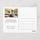 3枚書道スクリプトありがとうありがとう | ポストカード (裏面)