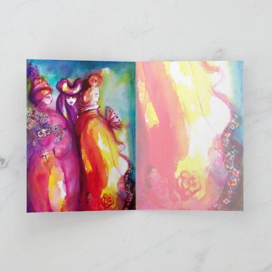 3枚目のマスク/ベニスのマスカレード,ピンクの紫 カード (内部)