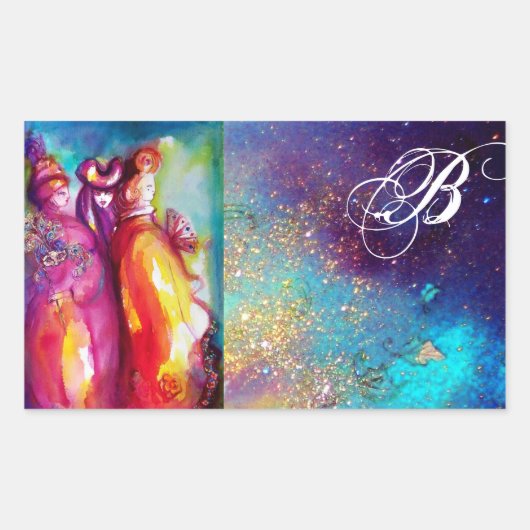 3枚目のマスク，モノグラム 長方形シール (正面)