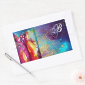 3枚目のマスク，モノグラム 長方形シール (封筒)