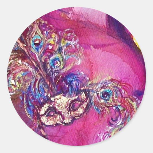 3枚目のマスク/ヴェネツィアの仮装 ラウンドシール (正面)