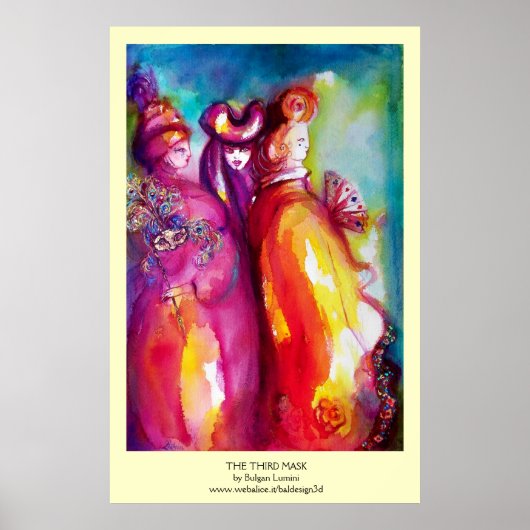 3枚目のマスク/ヴェネツィアカーニバル仮面舞踏会 ポスター (正面)