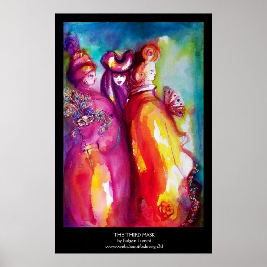 3枚目のマスク/ヴェネツィアカーニバル仮面舞踏会 ポスター (正面)