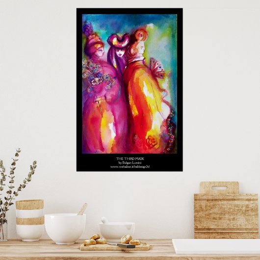 3枚目のマスク/ヴェネツィアカーニバル仮面舞踏会 ポスター (キッチン)