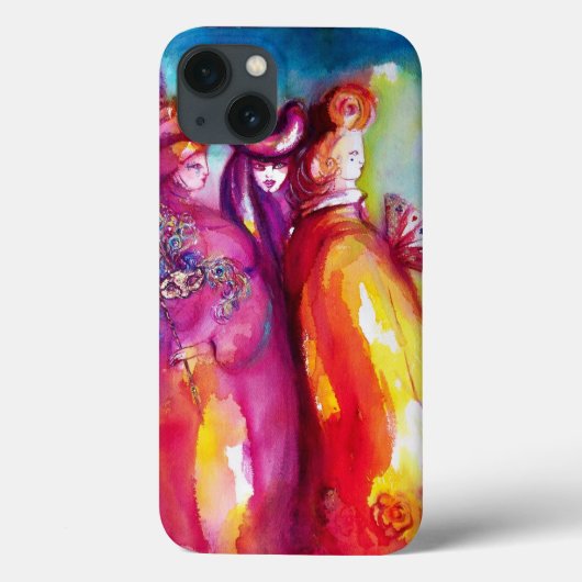 3枚目のマスク/ヴェネツィアカーニバル仮面舞踏会 Case-Mate iPhoneケース (裏面)