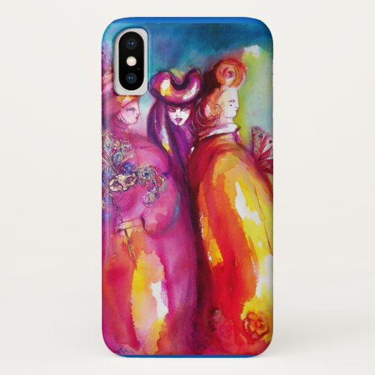 3枚目のマスク/ヴェネツィアカーニバル仮面舞踏会 Case-Mate iPhoneケース (裏面)
