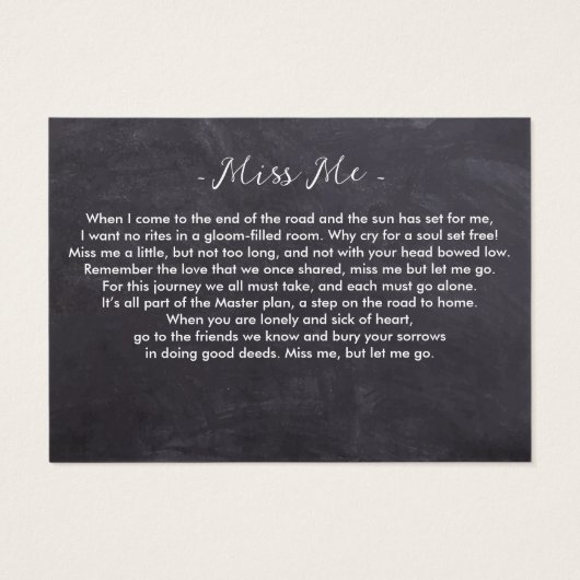 3枚素朴写真悔やみや弔慰記念祈りの言葉カード (裏面)