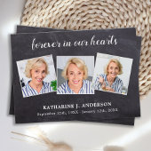 3枚素朴写真悔やみや弔慰記念祈りの言葉カード