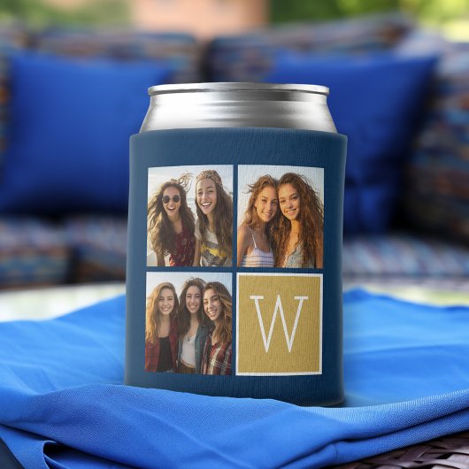 3枚 – Instagramフォトコラージュカスタムモノグラム 缶クーラー