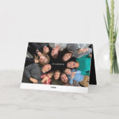 3枚PHOTOSホホホメリークリスマスファミリー写真 シーズンカード (裏面)