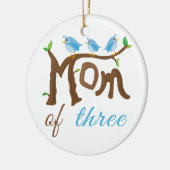 3枝のお母さん セラミックオーナメント (左)