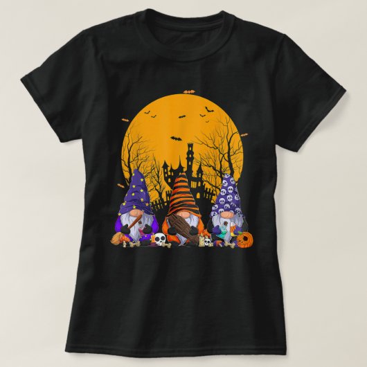 3格言ハッピーハローウィン秋キャンディコーンパンプク Tシャツ (デザイン正面)