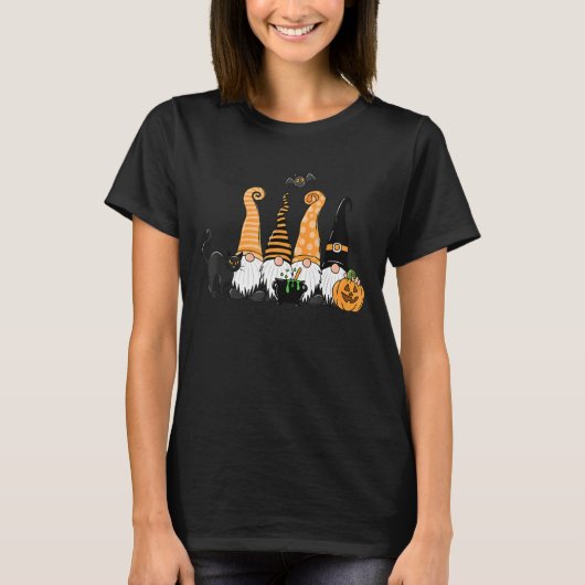 3格言ハッピーハローウィン秋キャンディコーンパンプク Tシャツ (正面)