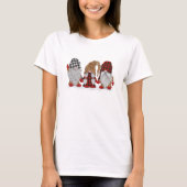 3格言レオパード印刷バッファロープレイド Tシャツ (正面)