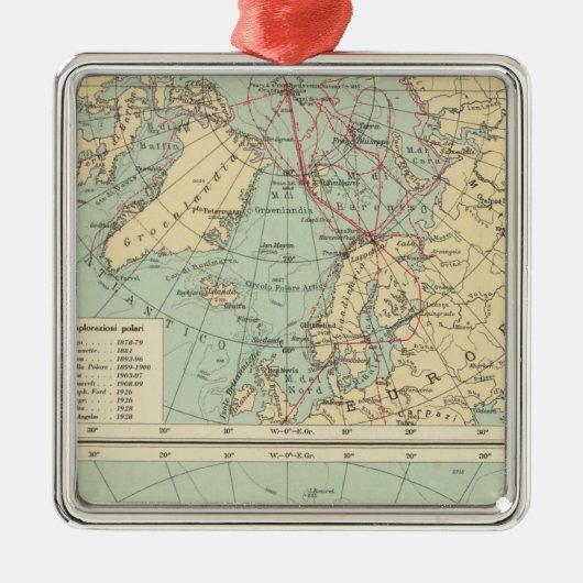 3極地 メタルオーナメント (正面)