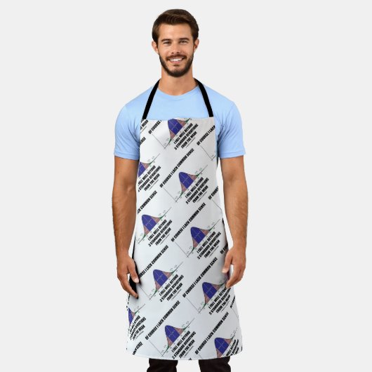 3標準偏差を超える常識秋がない エプロン (着用した状態)