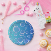 3次元のカラフル気泡 ペーパープレート (パーティー)