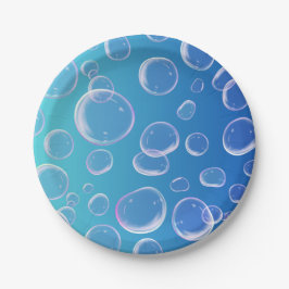 3次元のカラフル気泡 ペーパープレート