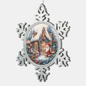 3次元クラシッククリスマスヴィンテージサンタクロース セラミックボールオーナメント (右)