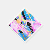 3次元ジオメトリック絵画抽象芸術 スタンダードカクテルナプキン (角)