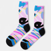 3次元ジオメトリック絵画抽象芸術 ソックス (左)