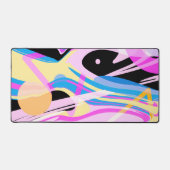 3次元ジオメトリック絵画抽象芸術 デスクマット (正面)