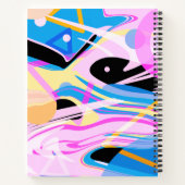 3次元ジオメトリック絵画抽象芸術 ノートブック (裏面)