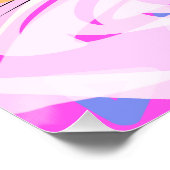 3次元ジオメトリック絵画抽象芸術 ポスター (コーナー)