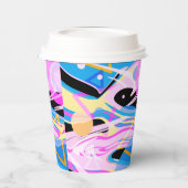 3次元ジオメトリック絵画抽象芸術 紙コップ (左)