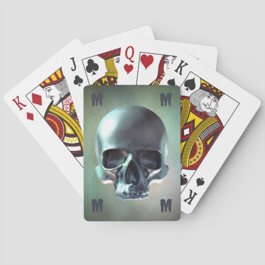 3次元スカル描写 トランプ (裏面)